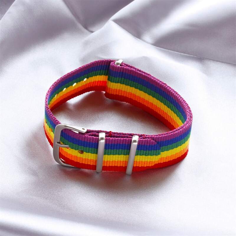 

2pcs Rainbow Bracelet, Multicolor