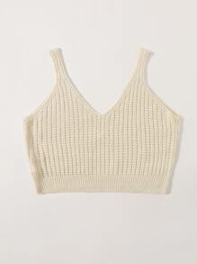 Plus Floral Patched Ribbed Knit Top - Beige - View 2