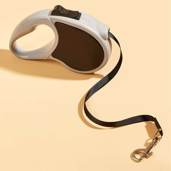 

1pc Adjustable Pet Leash, Black