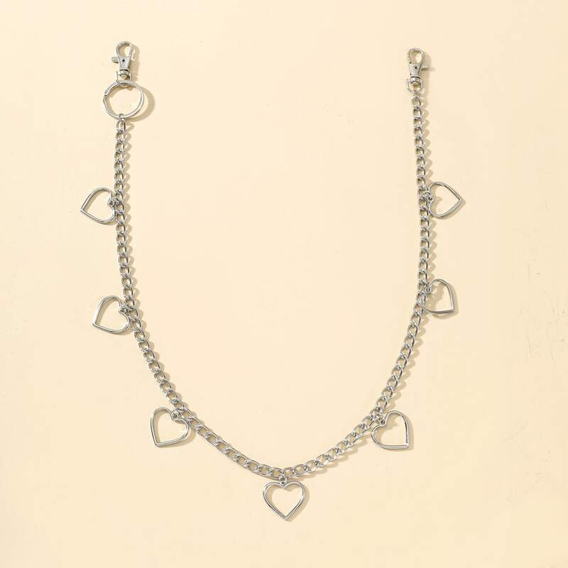 

Heart Pants Chain, Silver