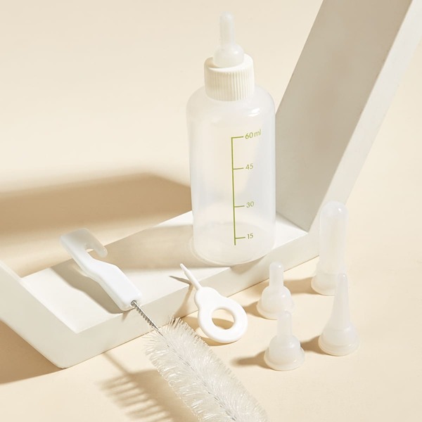

7pcs Pet Feeder Bottle Set, Clear