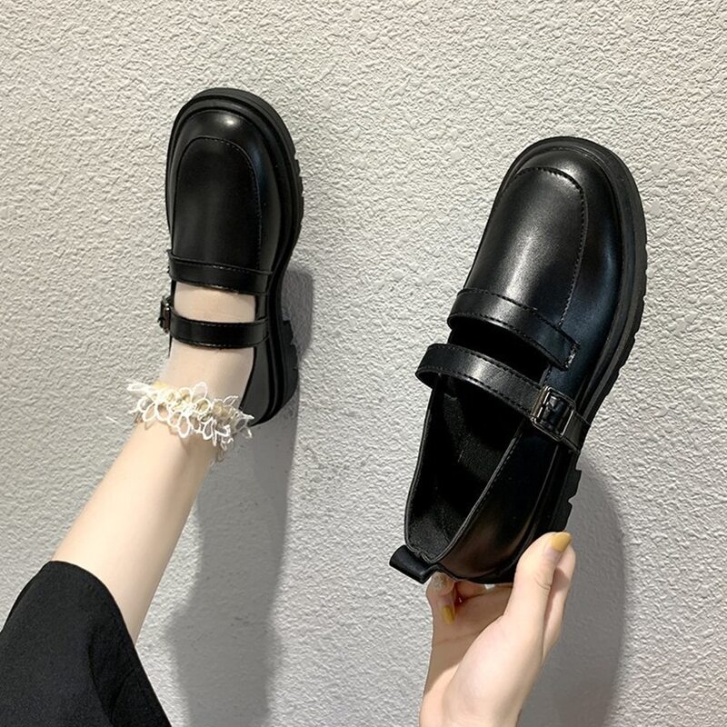 

Simple Mary Jane Flats, Black