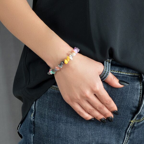 

Stone Decor Bracelet, Multicolor