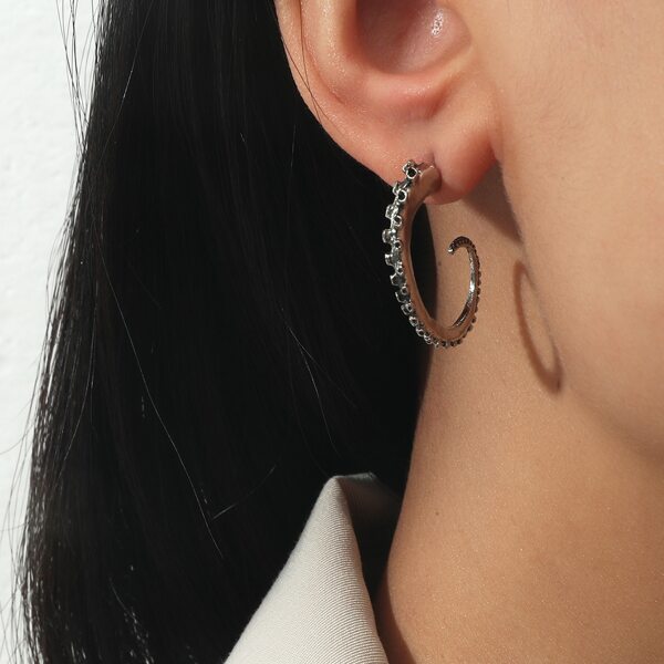 

1pair Vintage Earrings, Silver