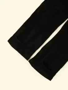 1pair Solid Sun Protection Sleeves Halloween - Black - View 4