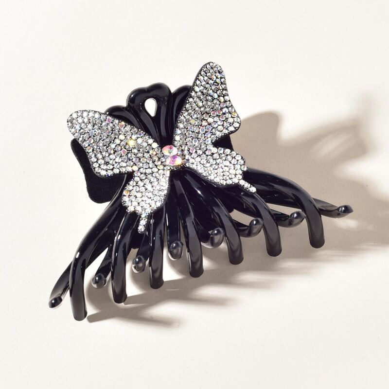 

Butterfly Rhinestone Hair Claw, Multicolor