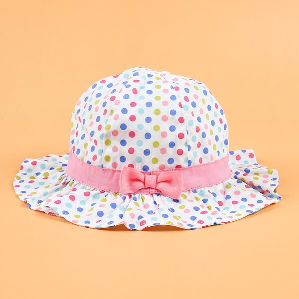

Toddler Girls Bow Knot Decor Bucket Hat, Multicolor