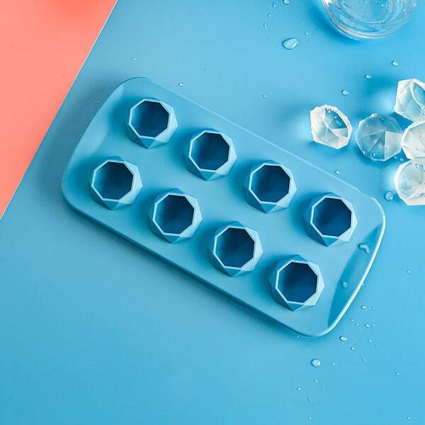 

1pc Diamond Design Random Color Ice Cube Mold, Multicolor