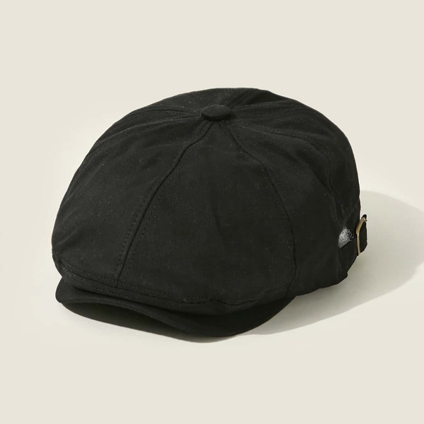 

Men Minimalist Newsboy Cap, Black