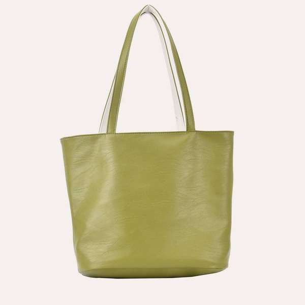 

Two Tone Tote Bag, Green