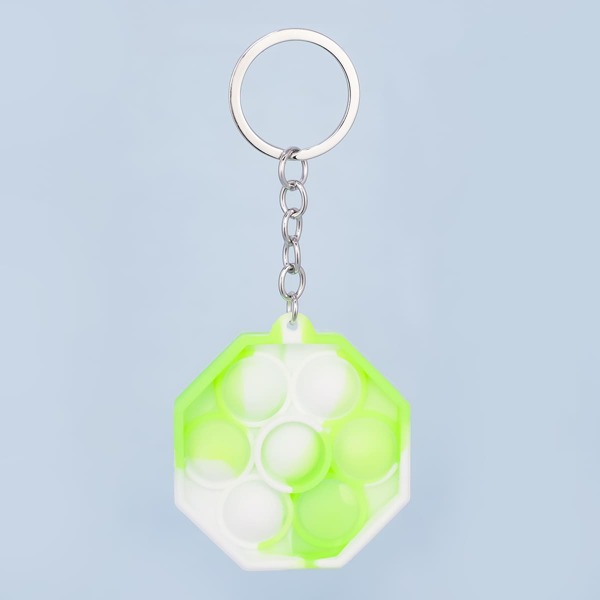

Silicone Geometric Keychain, Multicolor