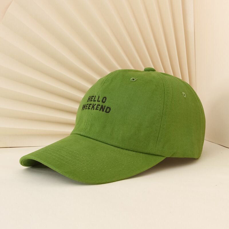 

Guys Letter Embroidered Baseball Cap, Green