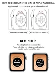 Vỏ đồng hồ & dây đeo bằng nylon tương thích với Apple Watch - Hồng - Xem 3