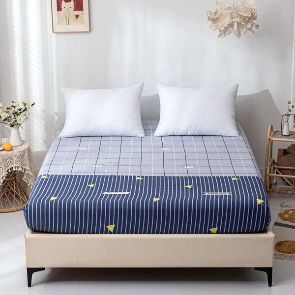 

Plaid Pattern Fitted Sheet, Multicolor