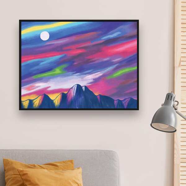 

Mountain Pattern Diamond Painting Without Frame, Multicolor