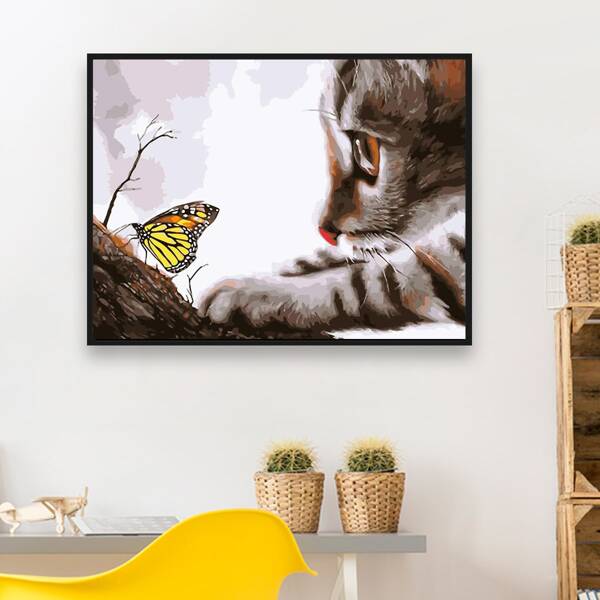 

Cat Pattern Diamond Painting Without Frame, Multicolor