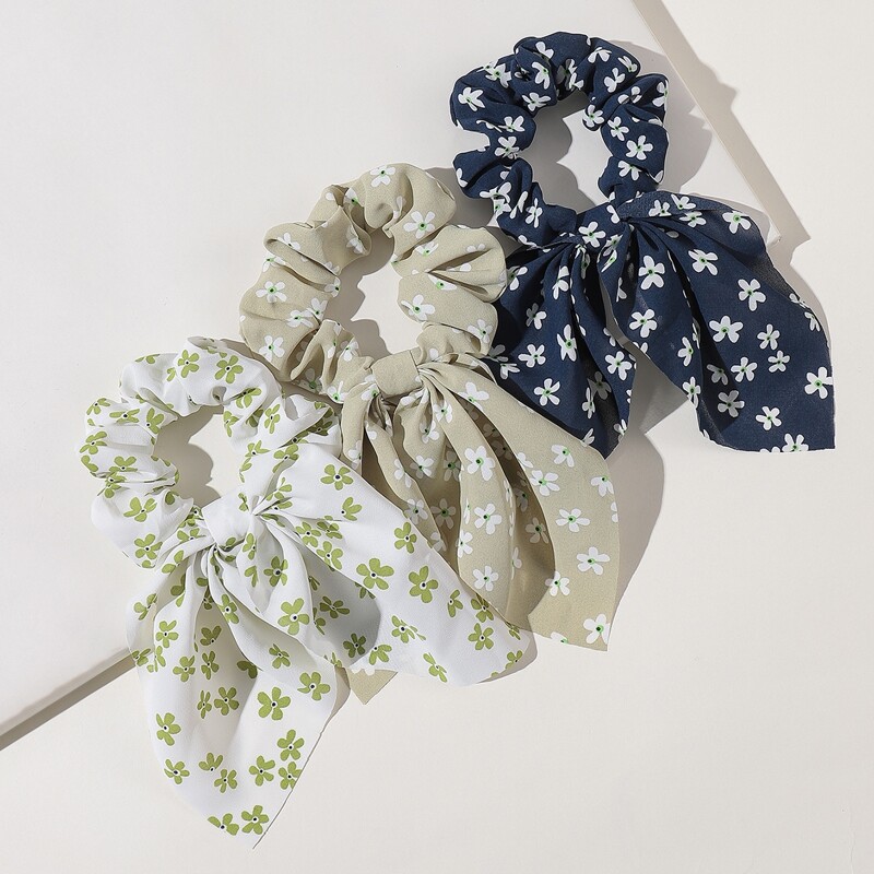 

3pcs Ditsy Floral Hair Tie, Multicolor