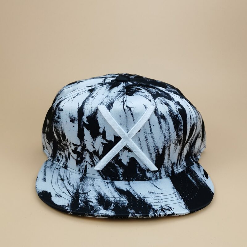 

Guys All Over Print Baseball Cap, Black and white