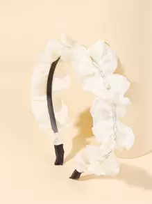 Băng đô ren - Màu be - Xem 1