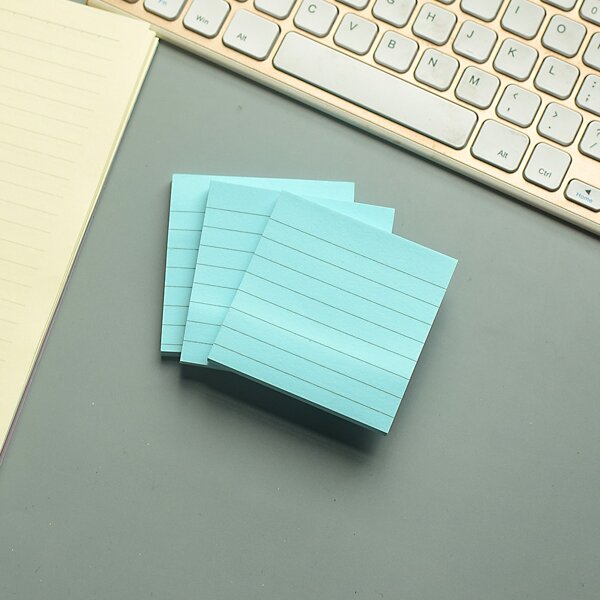 

1pc Minimalist Sticky Note, Blue