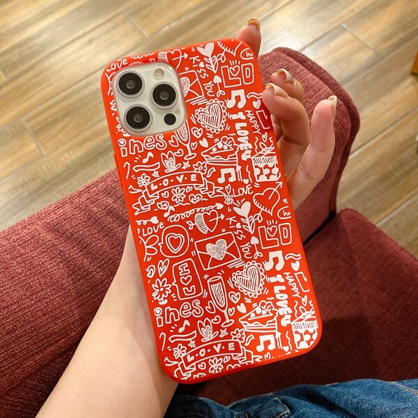 

Heart Pattern Phone Case, Multicolor