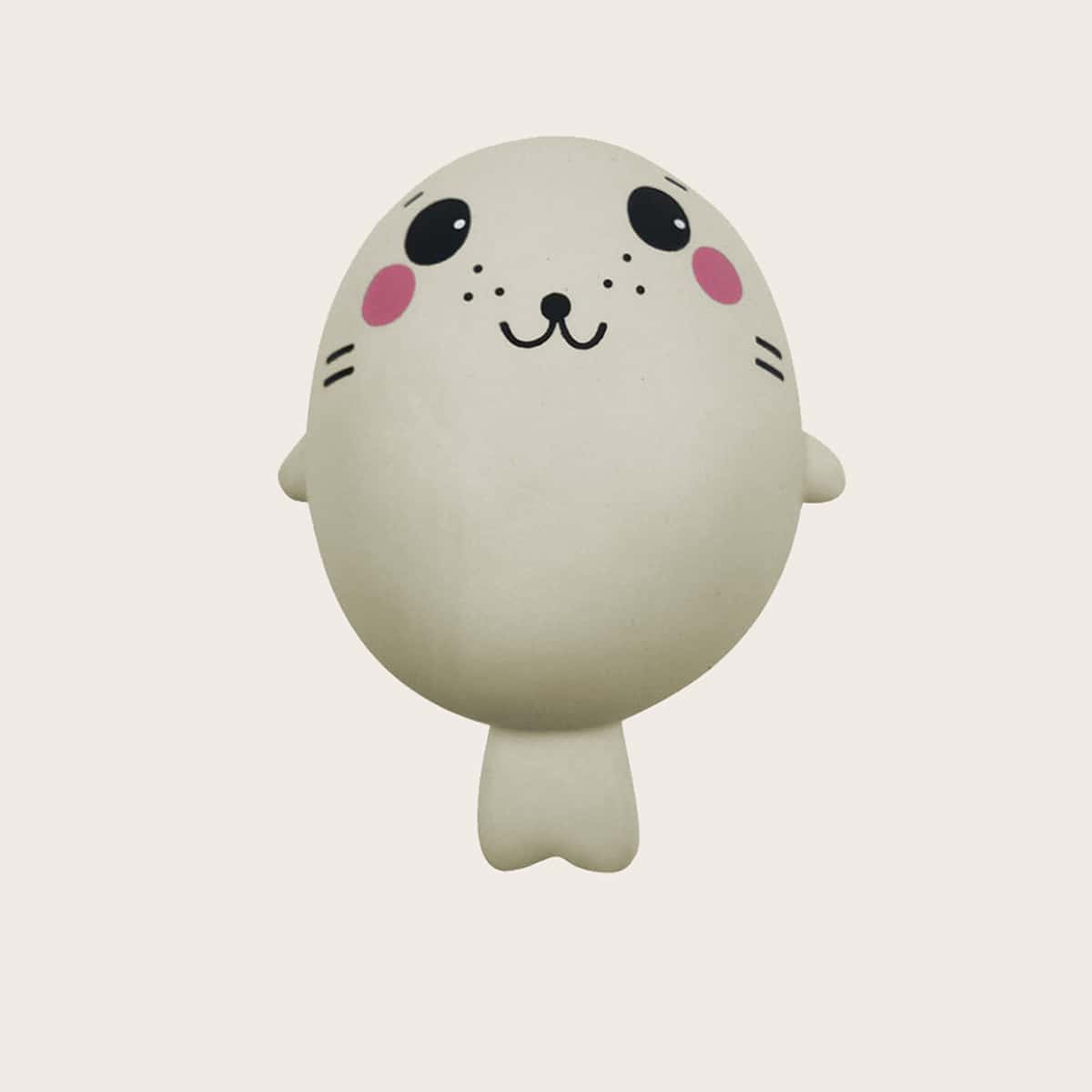 

1pc Cartoon Sea Lion Soft Squishy Pinch Toy, White