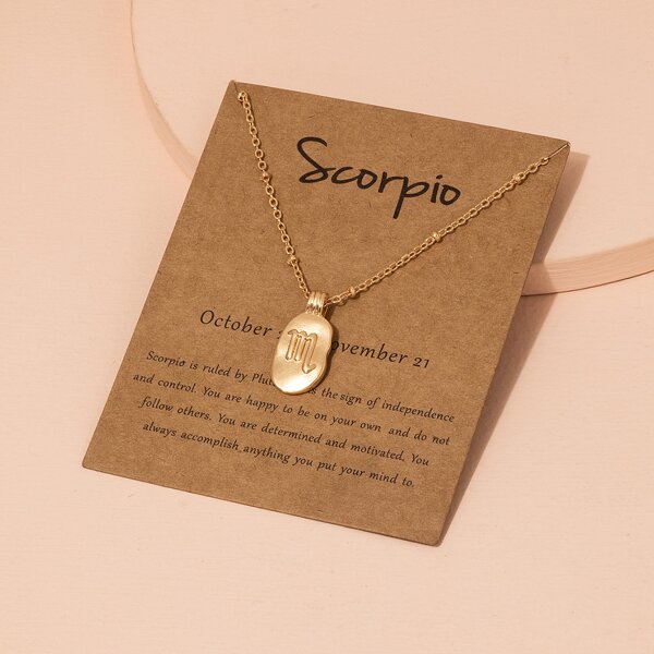 

Constellation Sign Charm Necklace, Gold