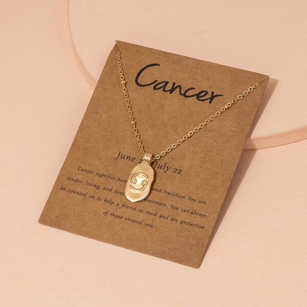 

Constellation Sign Charm Necklace, Gold
