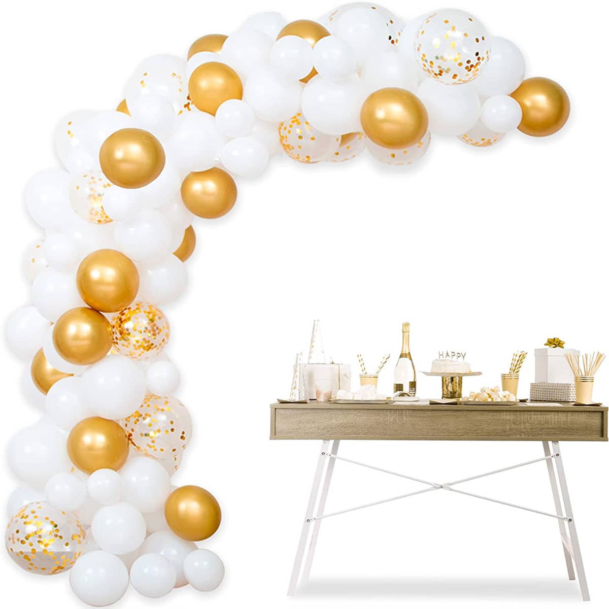 

120pcs Party Decorative Balloon Set, White