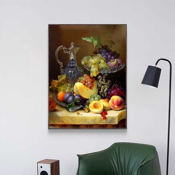 

Fruit Print DIY Diamond Unframed Painting, Multicolor