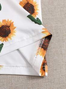 Soleia Vestido ajustado con estampado de girasol - Multicolor - Ver 5