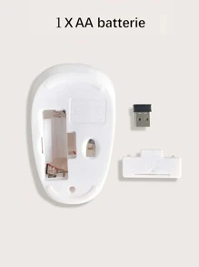 Wireless Mouse - White - View 3