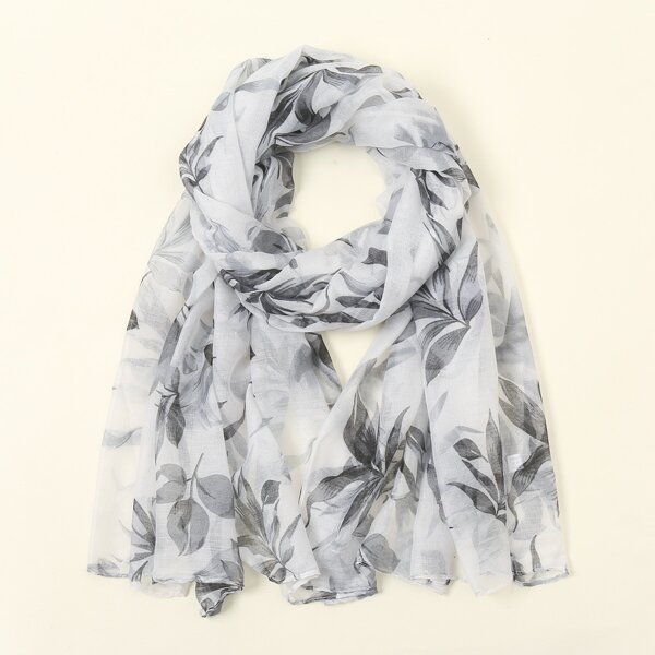 

Flower Print Scarf, Multicolor