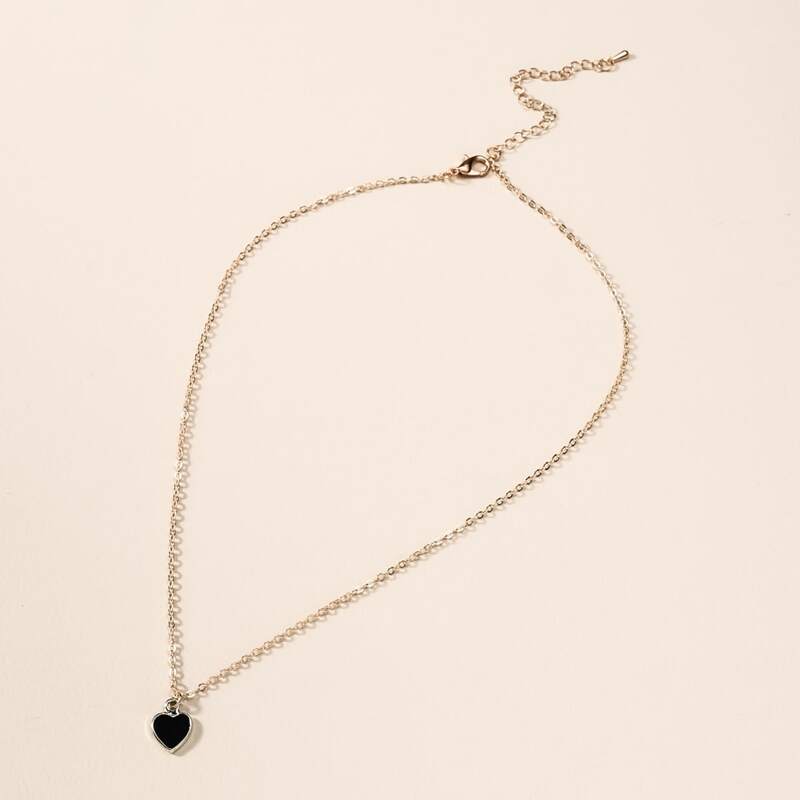 

Heart Decor Necklace, Gold