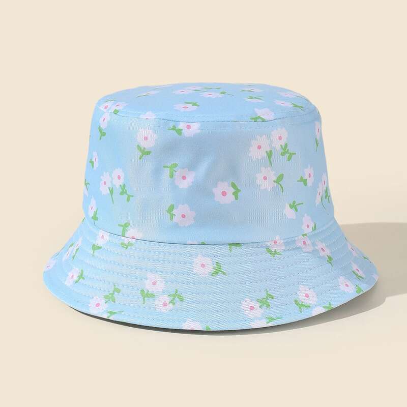 

Floral Bucket Hat, Blue