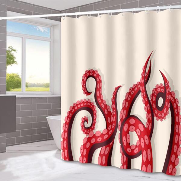 

Octopus Print Shower Curtain, Multicolor