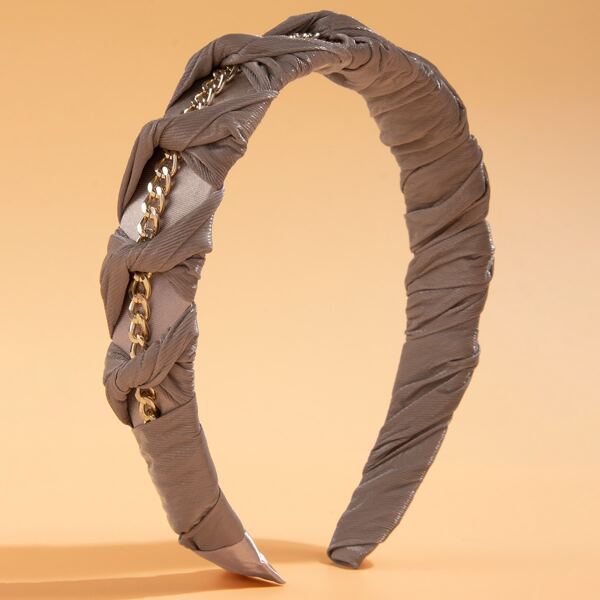 

Chain Decor Hair Hoop, Apricot