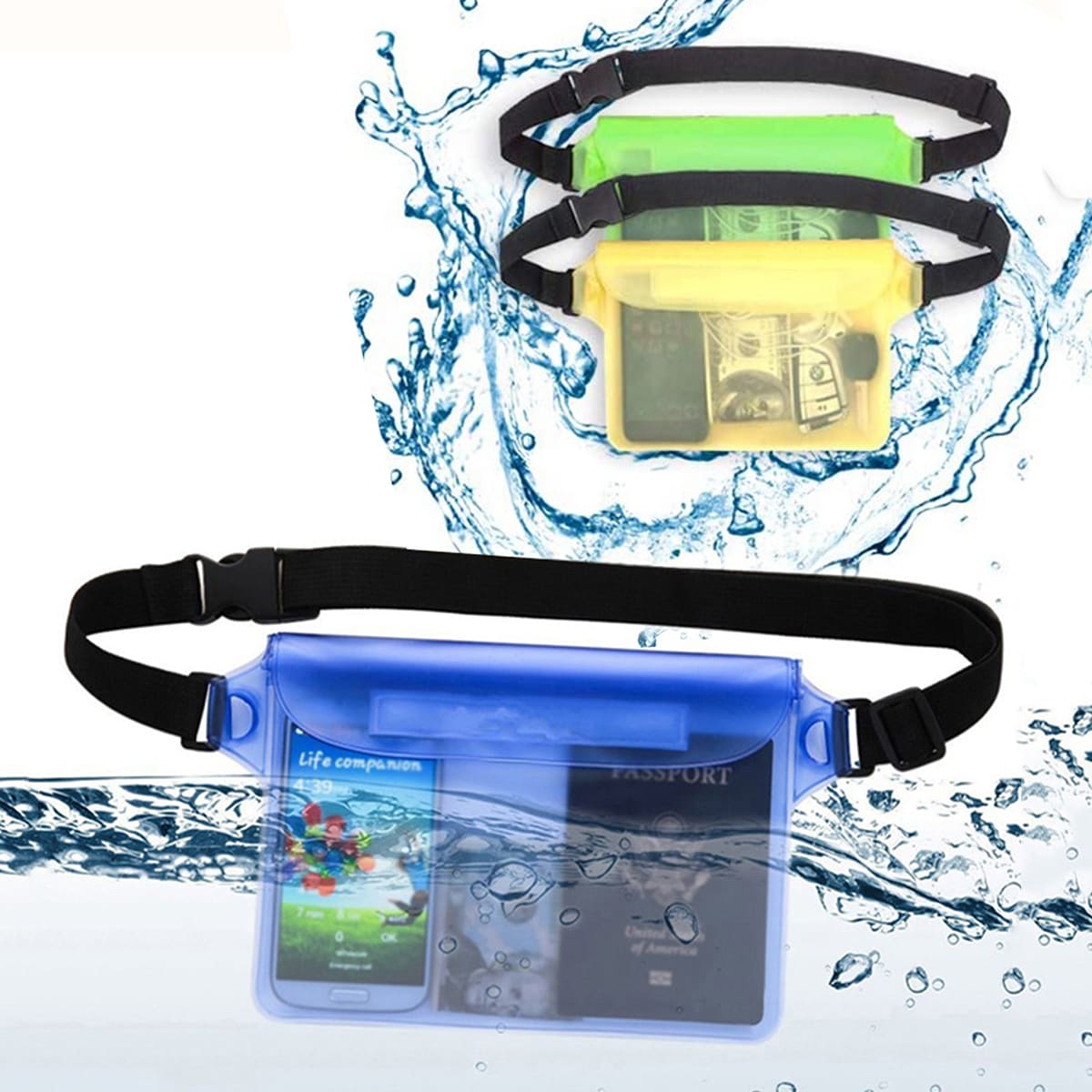 

1pc Clear Phone Waterproof Bag, Multicolor