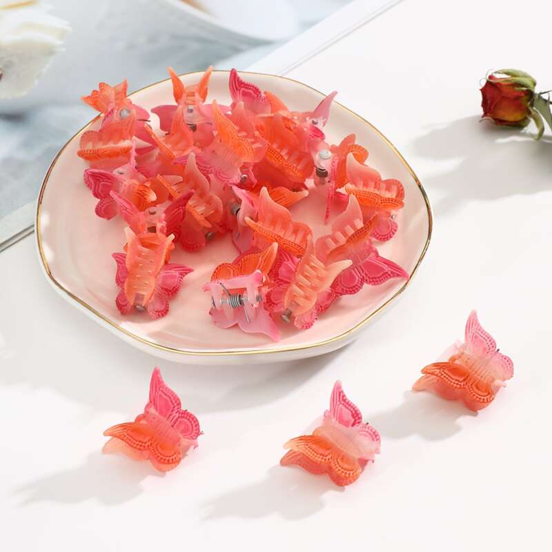 

20pcs Butterfly Design Hair Claw, Multicolor