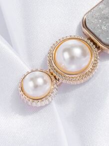 6pcs Faux Pearl Decor Hair Clip - Multicolor - View 3