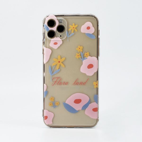 

Flower Print Clear Phone Case