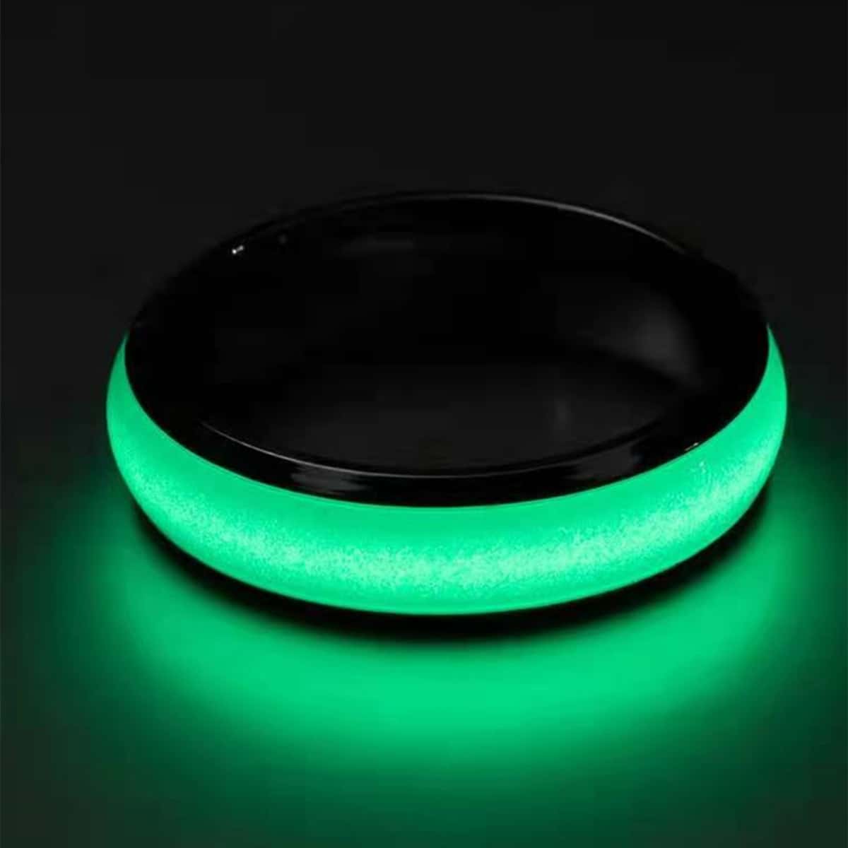 

1pc Guys Luminous Ring, Mint blue
