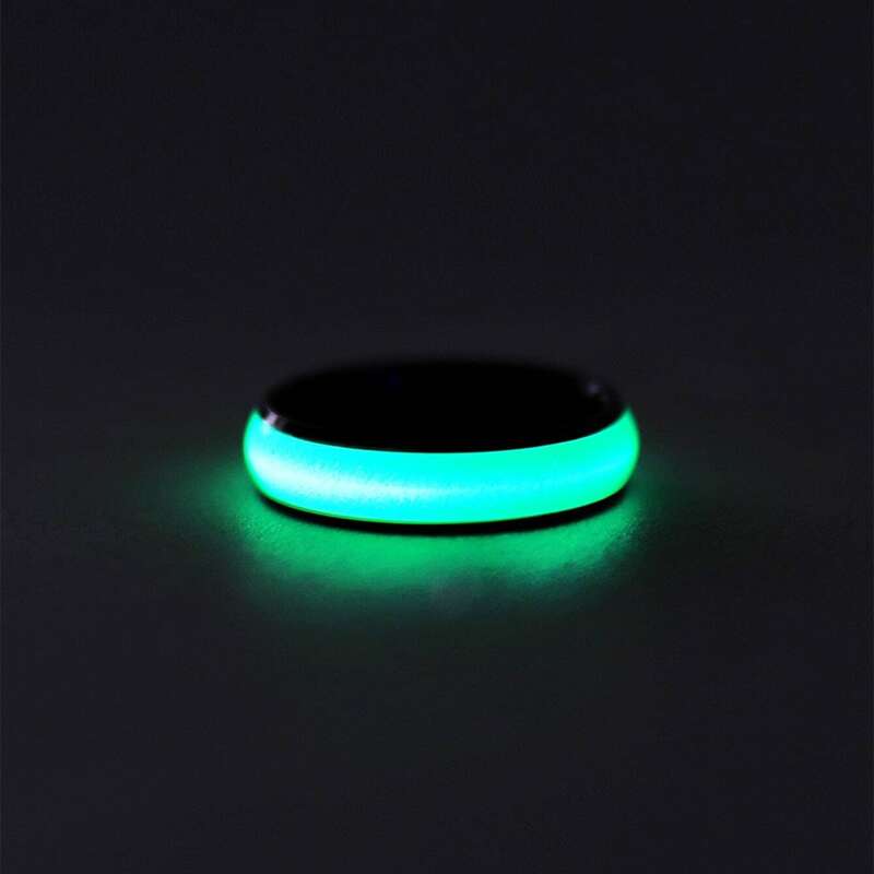 

1pc Guys Luminous Ring, Baby blue