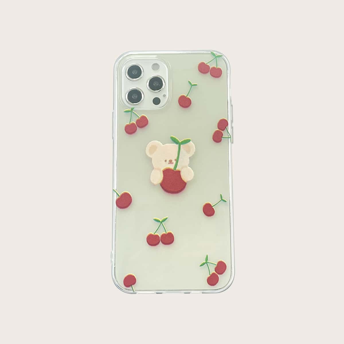 

Cherry Print Phone Case, Multicolor