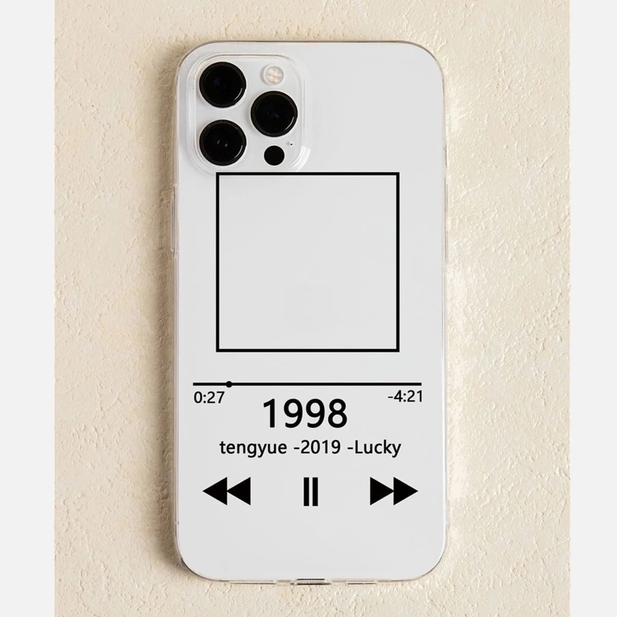 

Music Player Phone Case, White