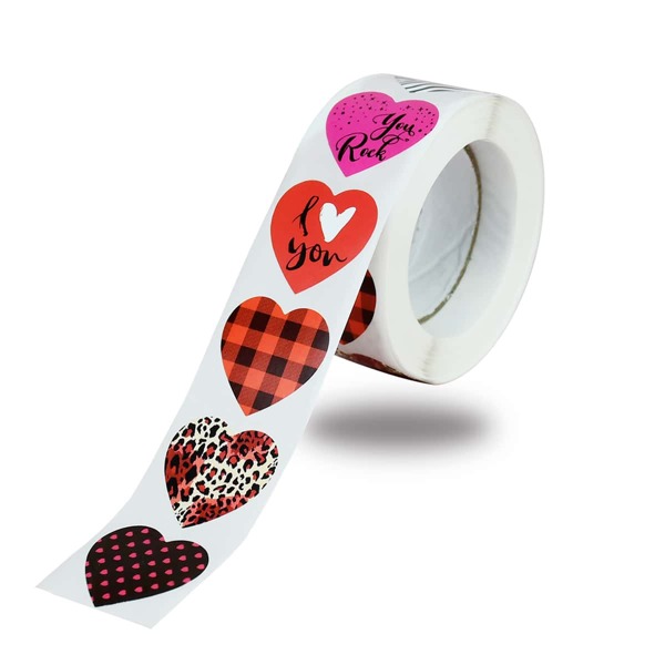 

1roll Heart Shaped Gift Sticker, Multicolor
