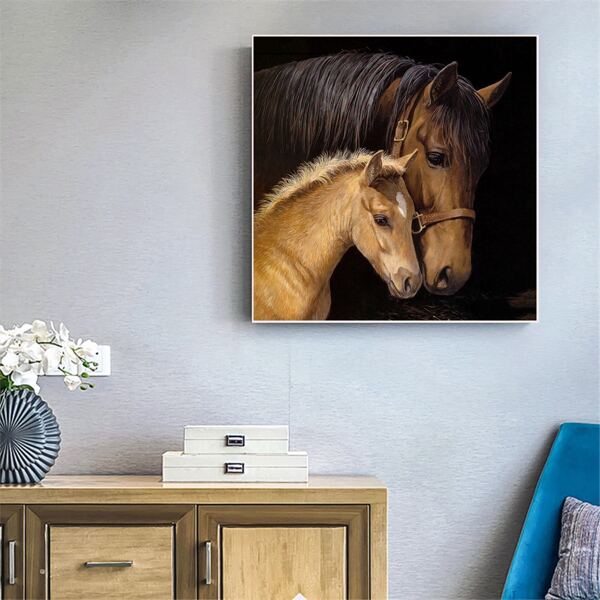 

Horse Pattern Diamond Painting Without Frame, Multicolor