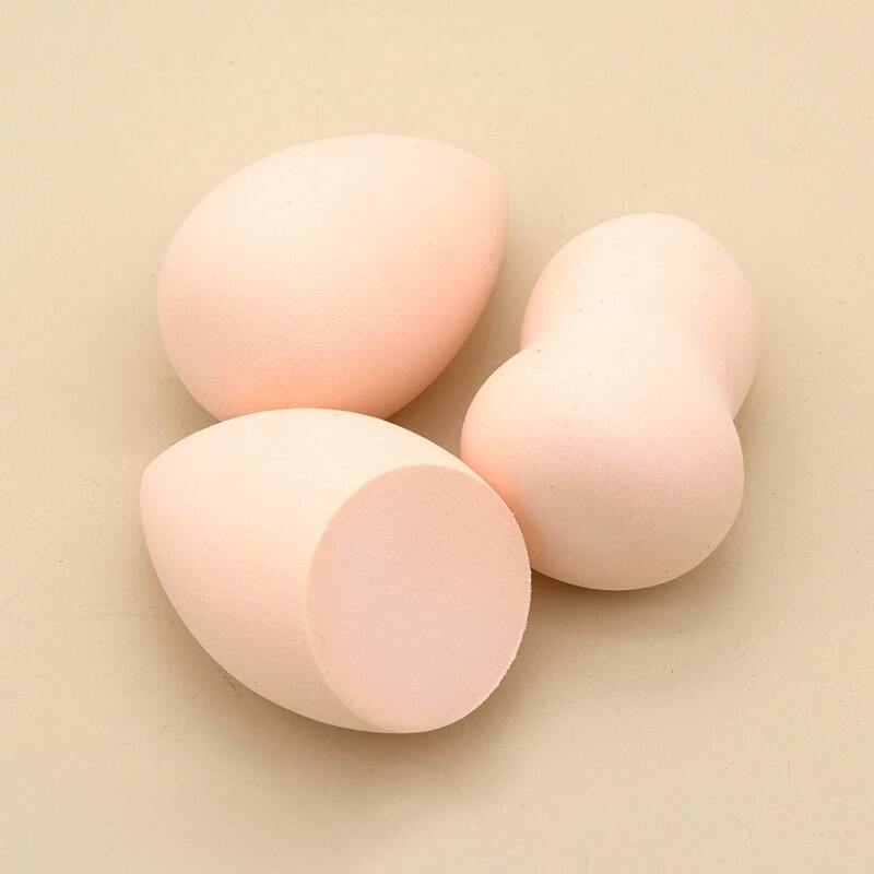 3pcs Makeup Sponge Set, Apricot