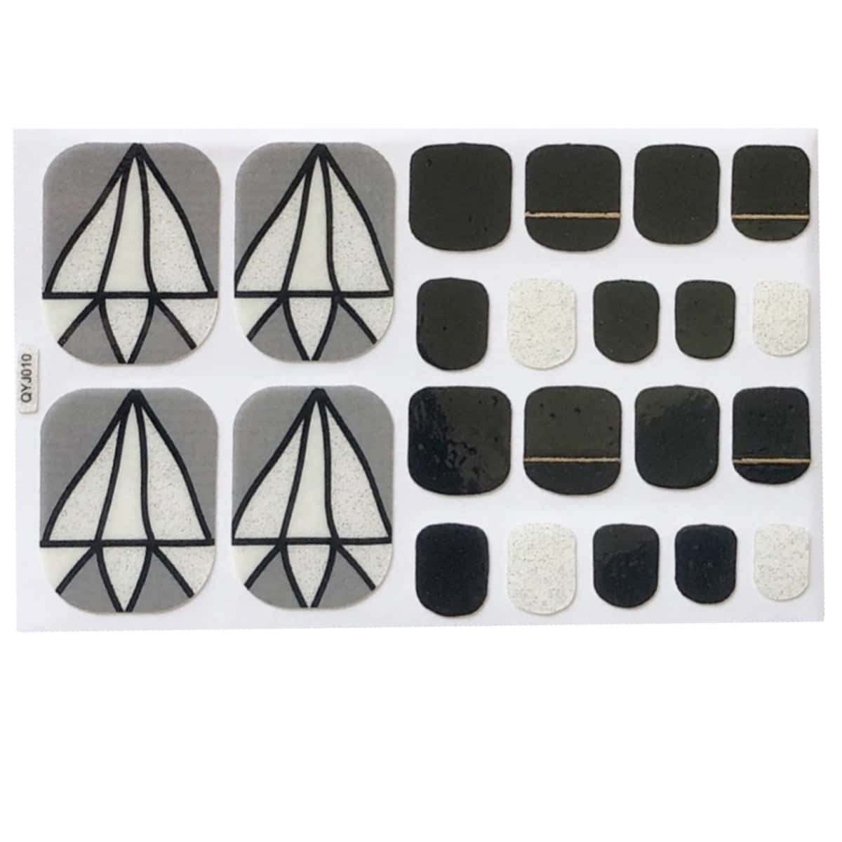 

22pcs Geo Toe Sticker, Multicolor