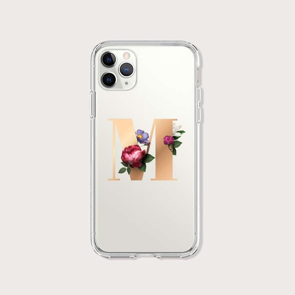 

Letter Graphic Clear Phone Case